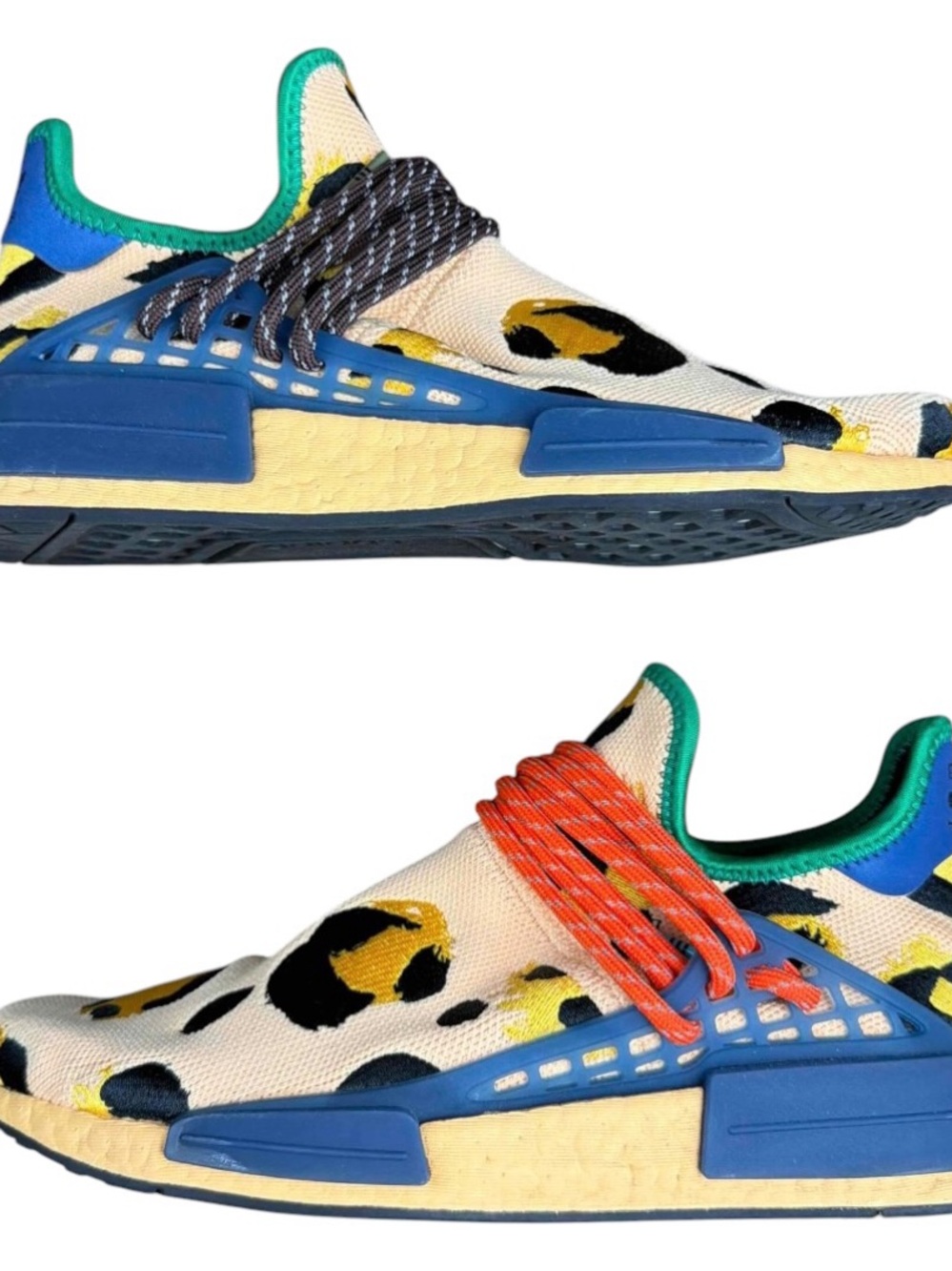 Adidas NMD Hu Pharrell Human Race Animal Print Pulse Amber Size 8.5 HP3221 Shoes - Picture 3 of 8